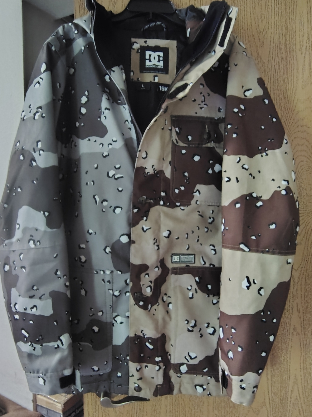 DC Camouflage Snow Jacket in Brown, Tan & Black